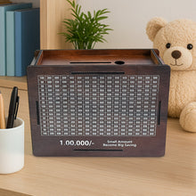 Wooden Money / Piggy Bank, Money Box (1 Pc / Pen Not Included)