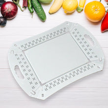 Foldable Plastic Serving Tray - Portable with Handle for Kitchen & Dining (1pc)